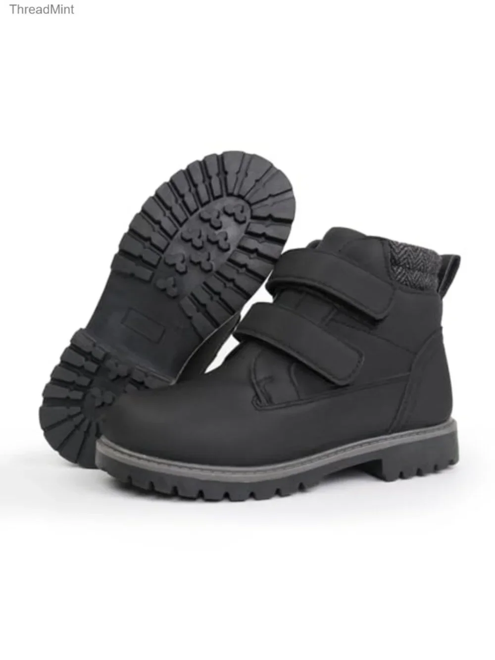 Kids Waterproof Hook & Loop Work Boots